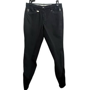 USG German Black Equestrian Riding Full Seat Breeches Pants SZ 28L